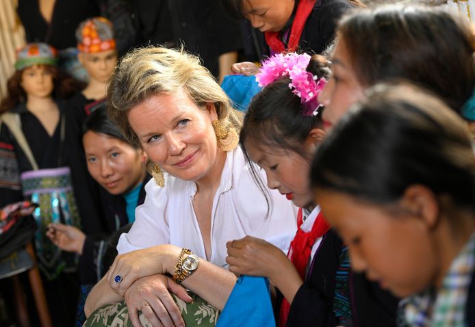 Queen Mathilde was recently in Vietnam.