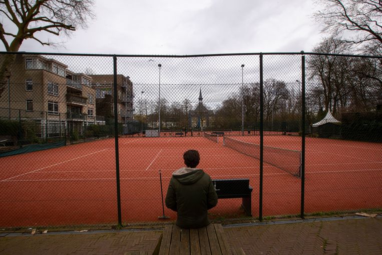 Een gesloten tenniscomplex. Beeld AP