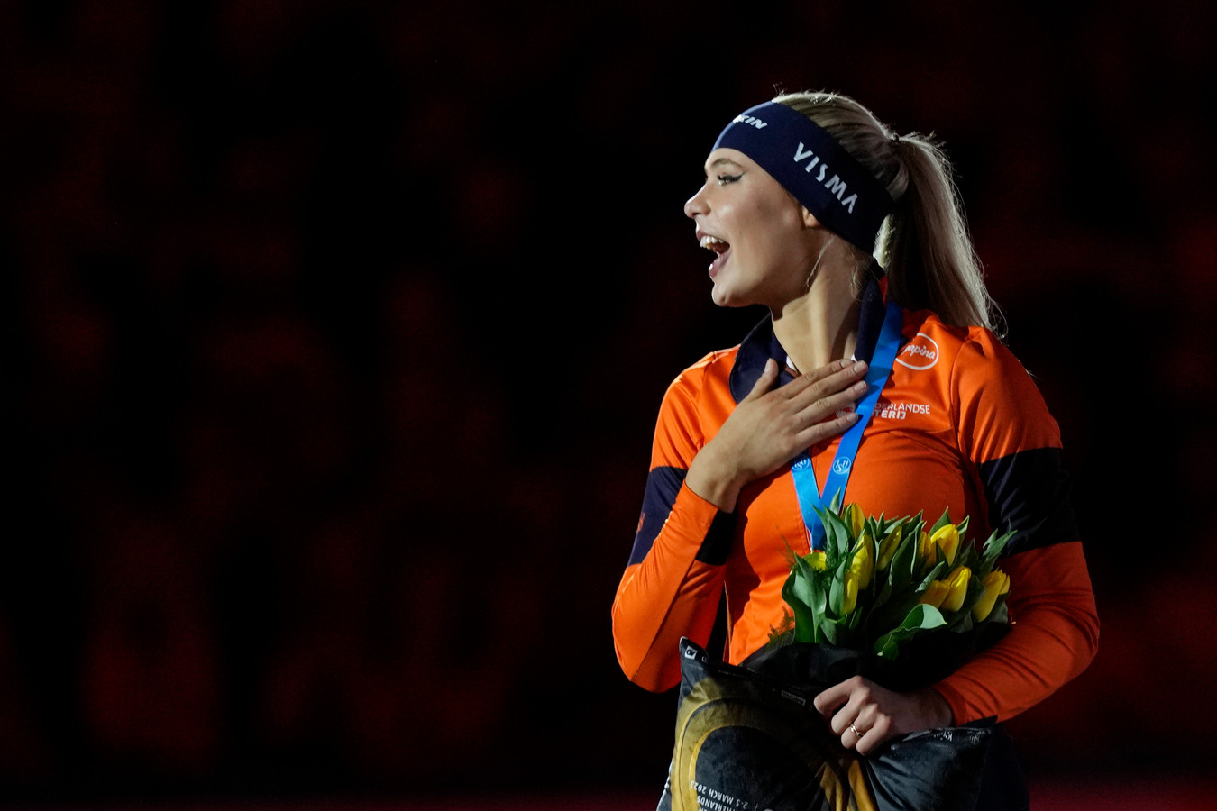 Jutta Leerdam ziet nieuwe stap in ontwikkeling na gouden race in Thialf