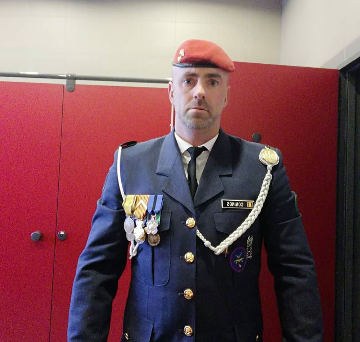 Jurgen Conings in legeruniform. Beeld RV