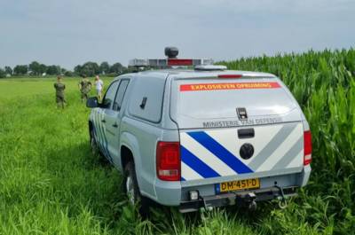 Engelse granaat uit Tweede Wereldoorlog ontdekt op akker in Wouw, explosief ter plekke veilig ontplo