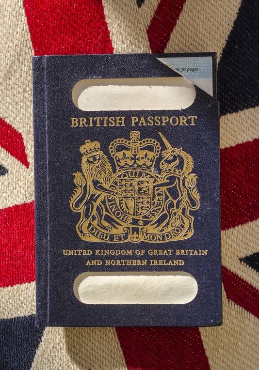 Het klassieke oude Britse paspoort.