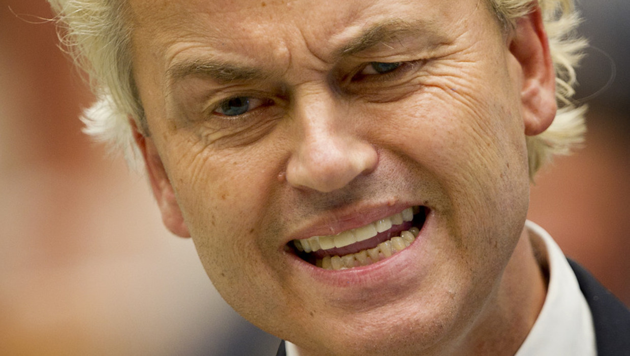 Geert Wilders tijdens de politieke beschouwingen in de Tweede Kamer. © ANP Beeld 