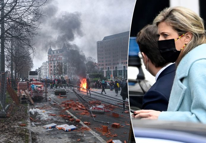 Bij de uit de hand gelopen coronabetoging gisteren in Brussel zijn meer dan 230 aanhoudingen verricht.