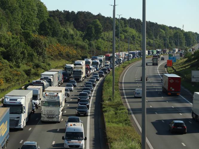 Ruim uur file op de E17 door ongeval richting Antwerpen ter hoogte van Kruibeke: rijbaan vrij