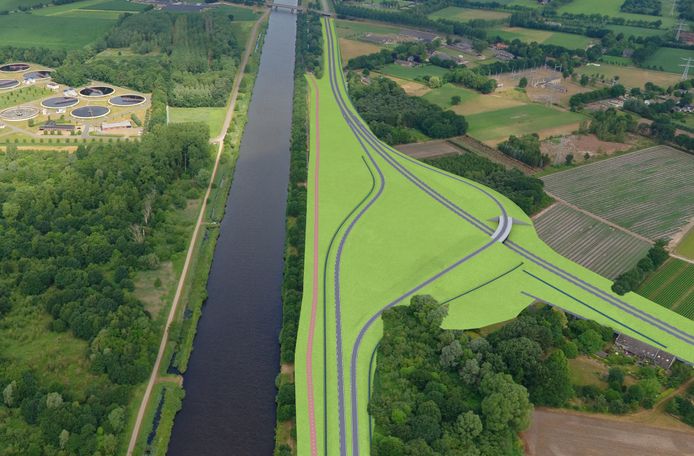 N279 aansluiting Wolfsputterbaan en omleiding Dierdonk.