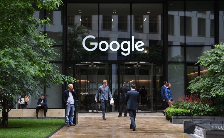 Het hoofdkantoor van Google in Londen. Beeld EPA