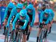Astana wint chaotische ploegentijdrit, valpartij Roglic en Kruijswijk