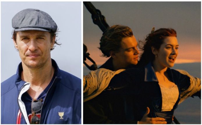 Matthew McConaughey was bijna Jack in 'Titanic'.