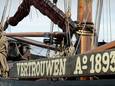 Een tjalk, zoals 't Vertrouwen uit Tholen, is een platbodem met een ronde boeg.
