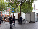 In 2020 werden er ook mobiele toiletten in de openbare ruimte geplaatst, zoals hier in Nijmegen. Toen omdat alle restaurants en cafés dicht moesten.