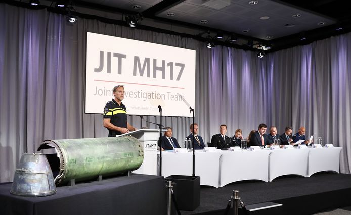 At a press conference a few years ago, JIT researchers showed parts of a used Buk rocket.