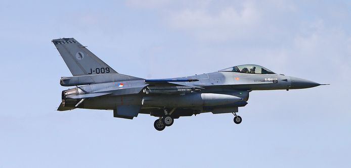 F-16 van de vliegbasis Leeuwarden.