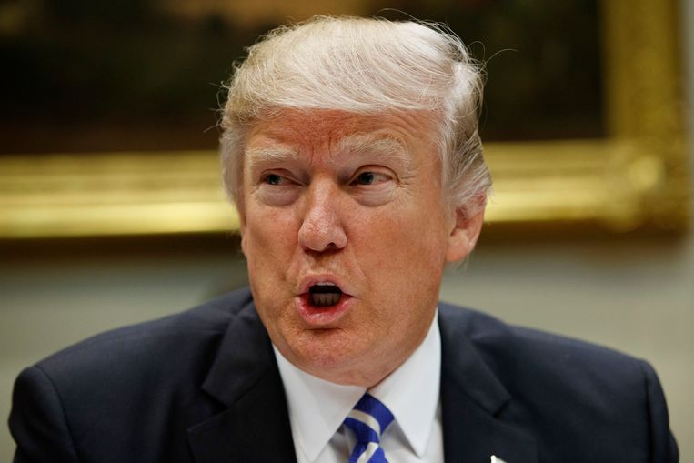 De Amerikaanse president Donald Trump. Beeld AP