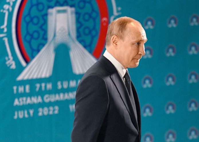 Vladimir Poutine à Téhéran, en Iran, le mercredi 20 juillet 2022.