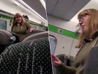 Britse vrouwen maken ruzie op de trein... al fluisterend