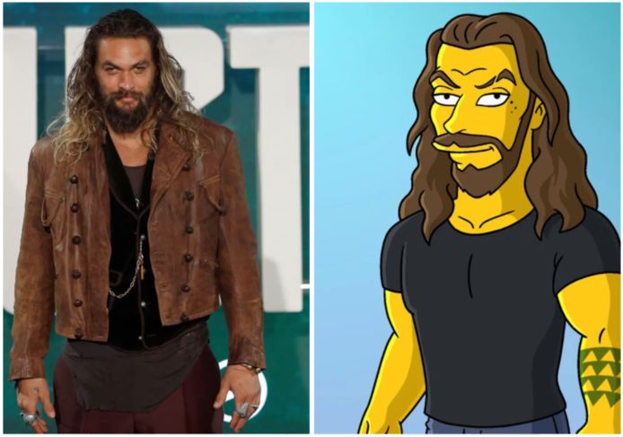 Jason Momoa in 'The Simpsons'.