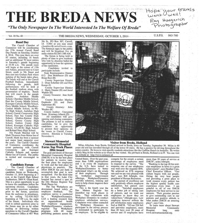 Milan (44) uit Breda beroemdheid in Breda, Iowa Breda bndestem.nl