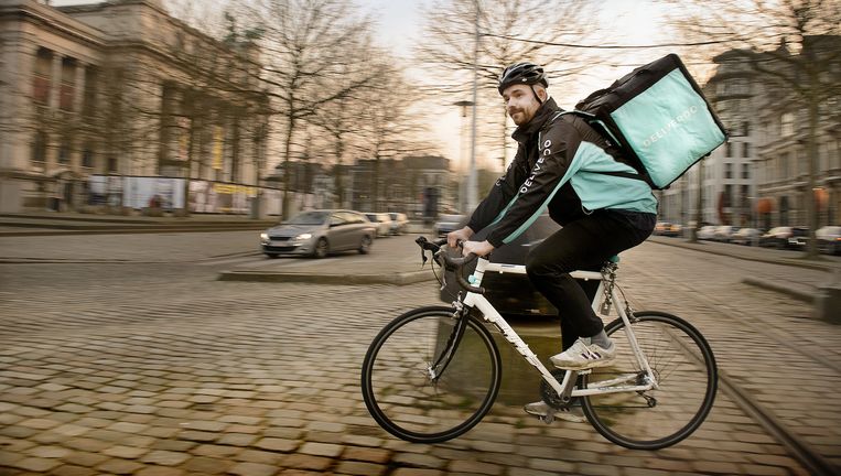 Huiswerk Glimlach Goed doen Laat je eten bezorgen per fiets | De Morgen