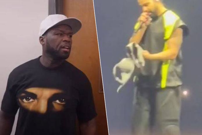 50 Cent wil ook bh's op het podium toegegooid krijgen, net zoals Drake.