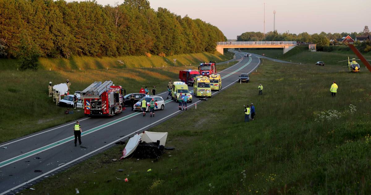 Veroorzaker dodelijk ongeval op N34 bij Borger reed met hoge snelheid tegen voorligger.
