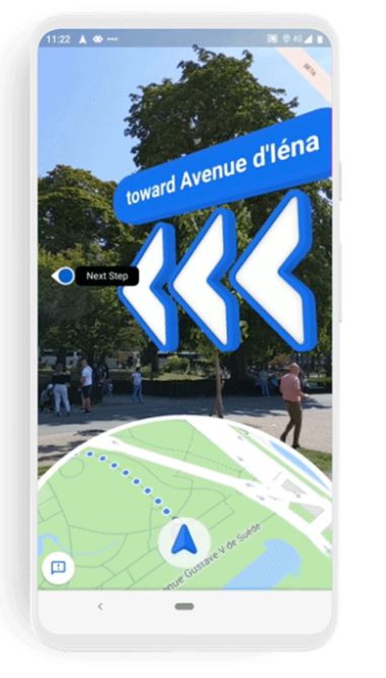 Live View in Google Maps Beeld Google