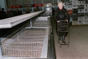 Lege schappen in de supermarkt in Moskou, in 1990. De liberalisering leidde tot lege winkels en torenhoge prijzen.