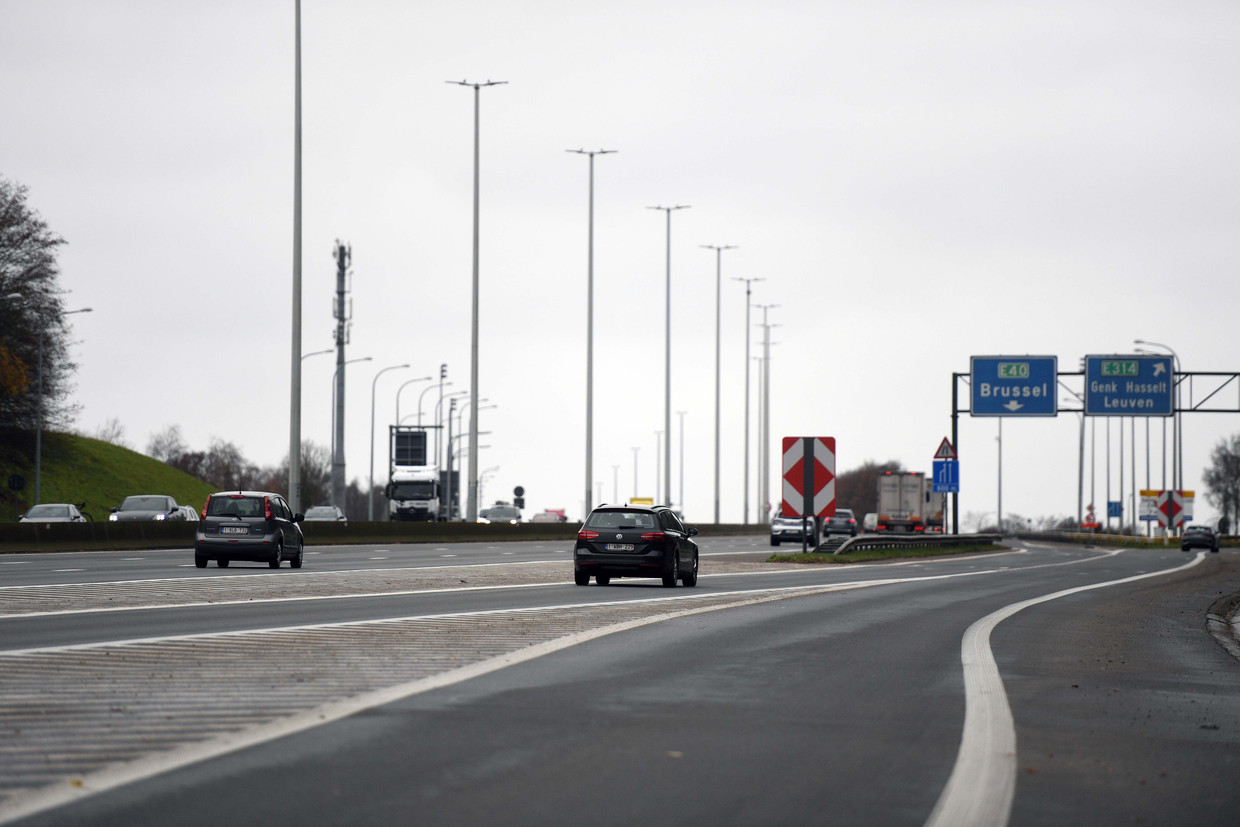 De E40 in Heverlee Beeld Vertommen