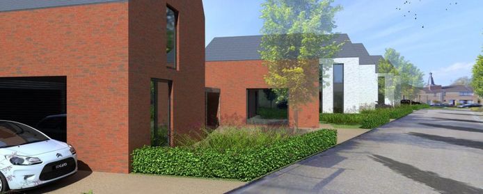 De Ark verkoopt vier woningen in Baarle-Hertog.