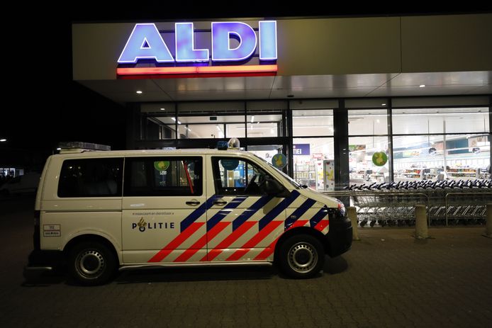 Een filiaal van Aldi werd dinsdagavond overvallen.