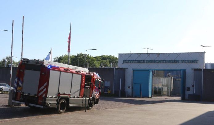 Archieffoto van mei vorig jaar, toen er ook een celbrand was in de PI Vught.