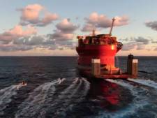 L’action de Greenpeace sur un pétrolier de Shell en pleine mer