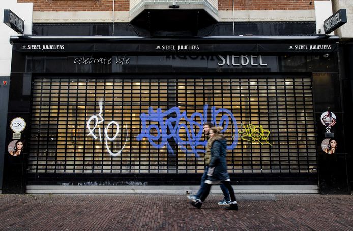 Gesloten winkels in het centrum van Amersfoort.