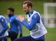 Harry Kane tijdens de voorbereiding.