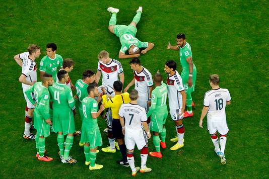 Algerije stuntte op dat WK bijna tegen de latere wereldkampioen Duitsland in de achtste finale.