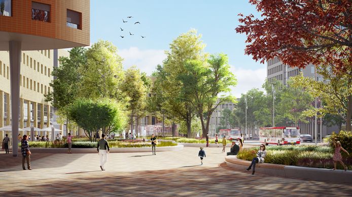 Het nieuwe stationsplein