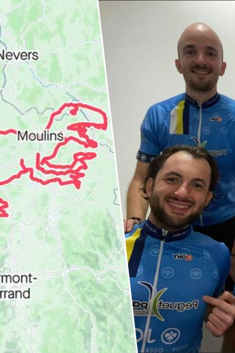 Le plus grand tracé Strava de l’histoire: quatre cyclistes français dessinent un “vélociraptor” sur 1.000 km