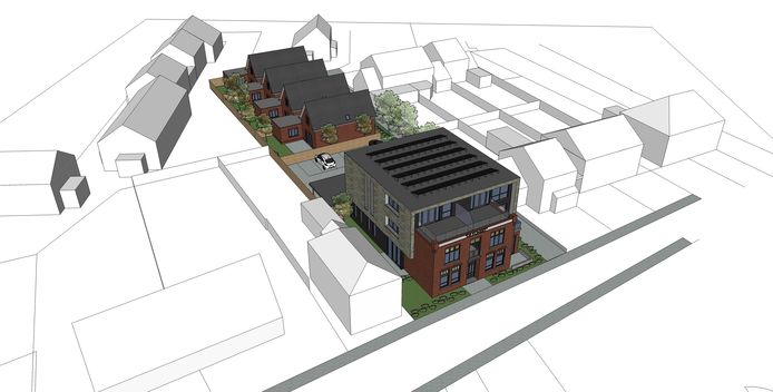 Nieuwbouw in de Hofstraat.
