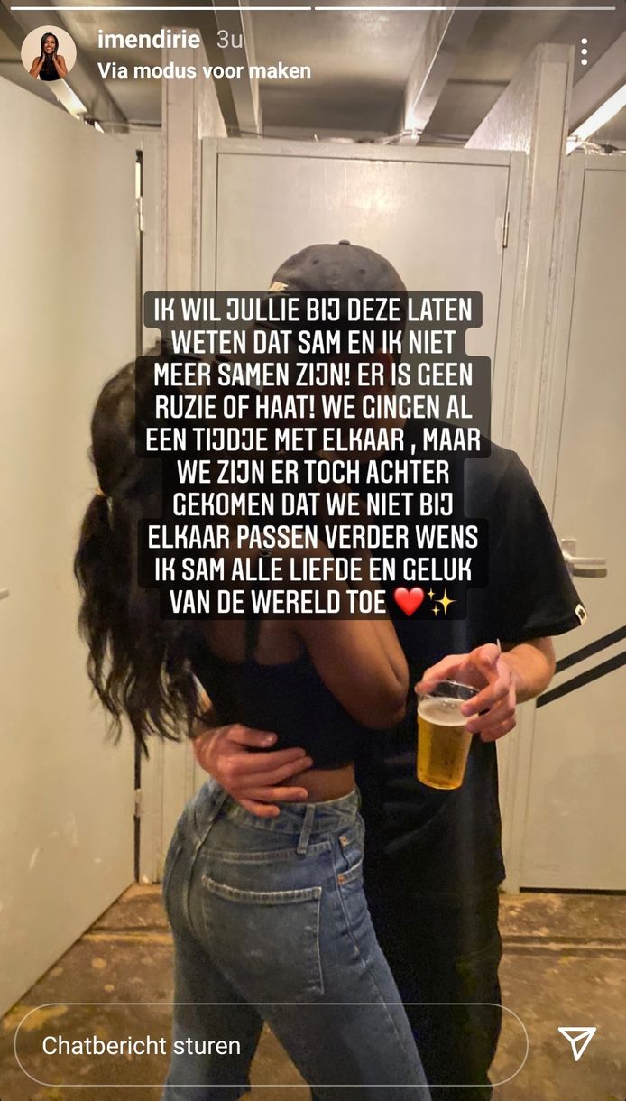 'Love Island'-deelneemster Imen is weer single.