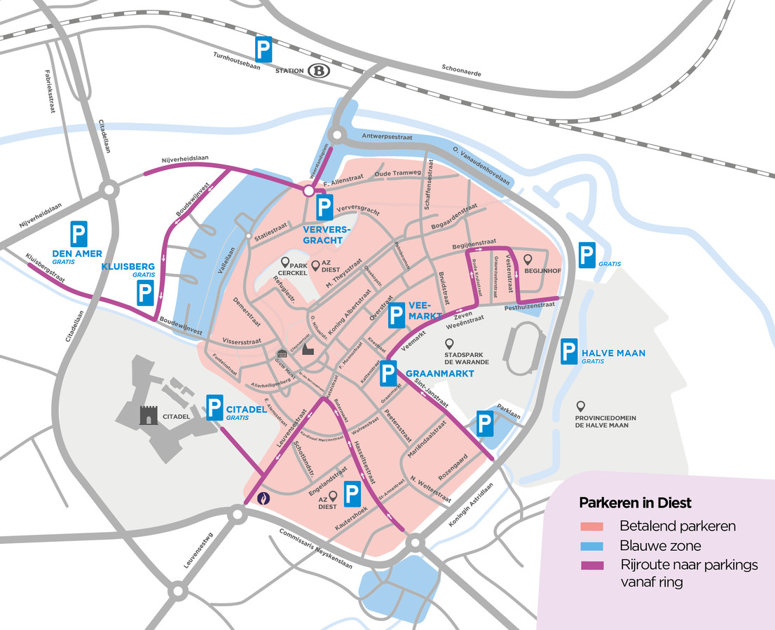 Vanaf 1 november maar één tariefzone en 3 uur gratis parkeren in blauwe