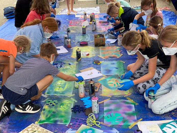 Eén van de acttiviteiten van het Zomerpaspoort in Alblasserdam.