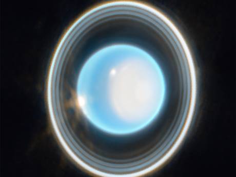 Indrukwekkend nieuw beeld van planeet Uranus: elf ringen te zien