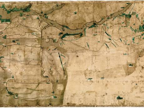Biesbosch-atlas uitgebreid met historische, grote kaart