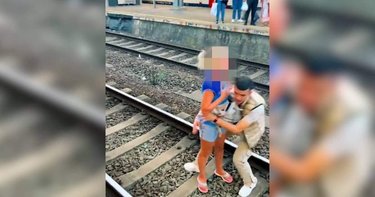 A man saves a woman from the railway: “He’s risking his life with this.” |  house