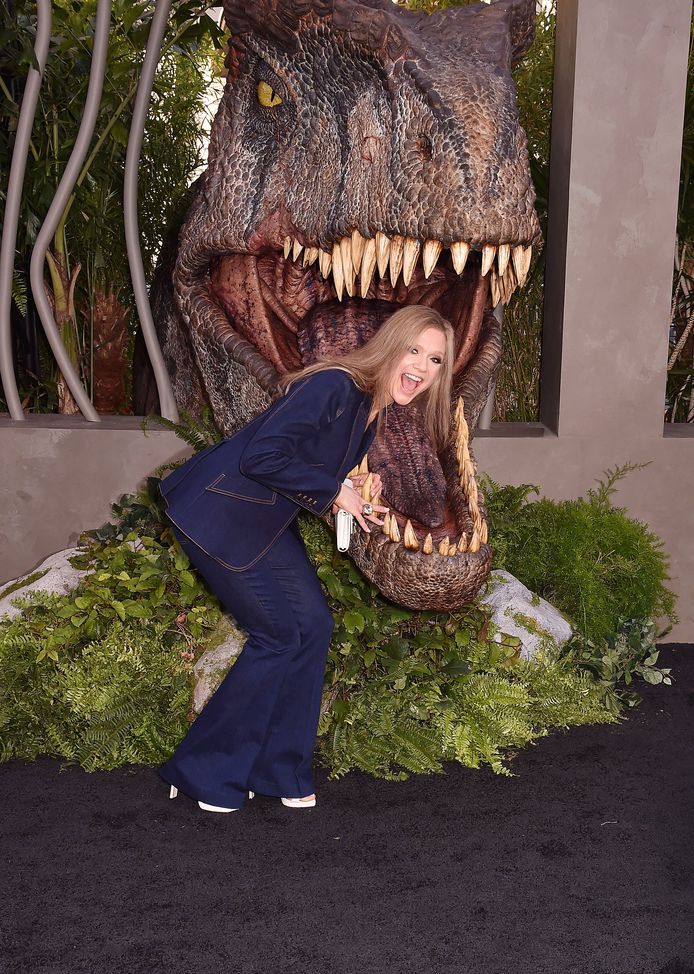 Ariana Richards tijdens de première van 'Jurassic World: Dominion'.
