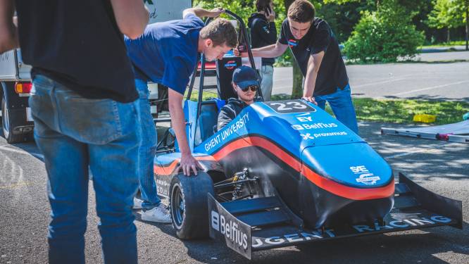 Gentse student-ingenieurs bouwen elektrische racewagen: “We willen de snelste van Europa worden”