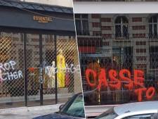 “Nik les riches”, “trop cher”: plusieurs boutiques de la rue Antoine Dansaert vandalisées