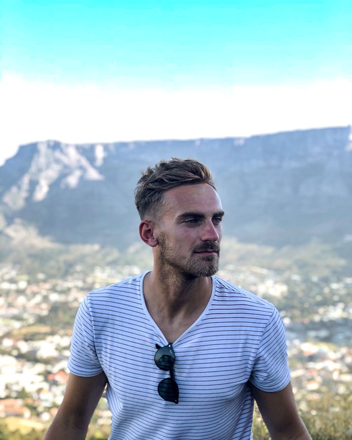 Peter Leeuwenburgh in Zuid-Afrika.
