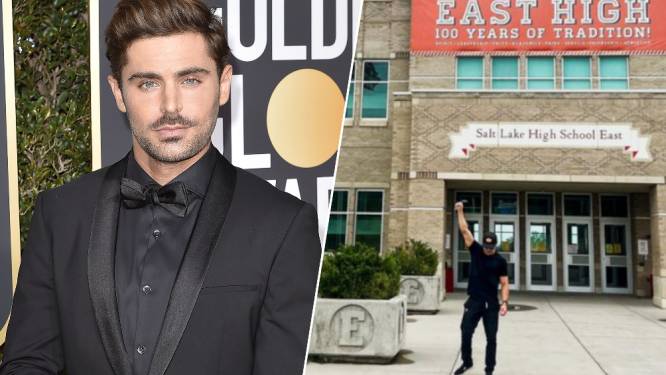 Na Vanessa Hudgens: ook Zac Efron bezoekt school uit ‘High School Musical’