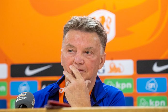 Bondscoach Louis van Gaal.